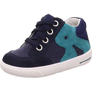 Superfit Jongens Moppy sneakers, Blauw groen 8010, 22 EU