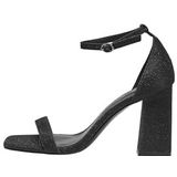 ONLY - ONLALYX-24 - Sandalen - Zwart - Blokhak - Glitterend