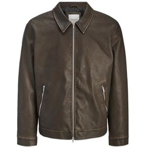 JACK & JONES Jjecasablanca Pu Jacket Noos, chocolate brown, XXL