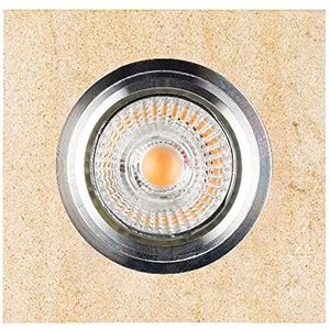 Homemania HOMBR_0072 Plafondlamp, zandsteen, metaal, beige, grijs, 10 x 10 x 1