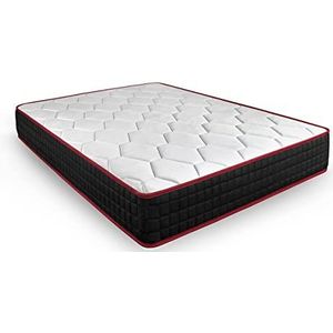 HOGAR24 Visco-elastische matras, omkeerbaar, Memory Fresh, 3D 90 x 190 cm