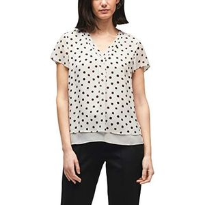 s.Oliver BLACK LABEL Damesblouse, Cream Dots, 36