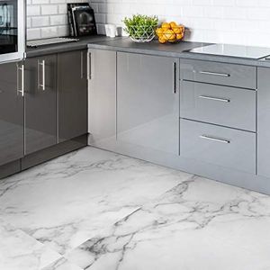 Tegelstickers - Antislip - Wit - Imitatie Cementtegels - Zelfklevend - 30 x 30 cm - 4 Stuks