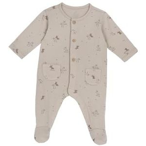Chicco Katoenen rompertje met voet, pyjama voor kinderen en pasgeborenen, uniseks, Natuurlijk medium, 18 Maanden