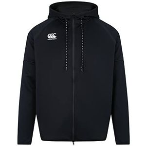 Canterbury Heren Tech Hoody V2, Zwart/Gunmetal Grijs, XS