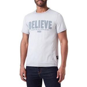 KEYLARGO Heren T-shirts MT Create Round, titanium grijs (1109), XXL