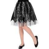 W WIDMANN Halloween rok voor kinderen, zwarte engel, geest, skelet, piraat, doodshoofd, Dia de los Muertos, Halloween