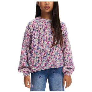 Desigual Meisjes Meisje Flat Knit Pullover Sweatshirt, rood, 14 Jaar