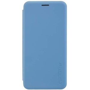 COMMANDER Book Case CURVE voor Samsung Galaxy A70 - Soft Touch - Light Blue