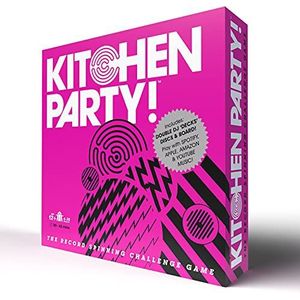 Hollywood & Walker, Kitchen Party!, Music Party Game, Challenge Winning, Record Spinning Board Game, Play Songs, 4-20 Players, Age 12+