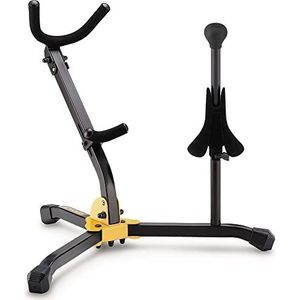 Hercules DS533BB Stand voor 1 Alto/Tenor SAX en 1 Sopraan SAX met tas