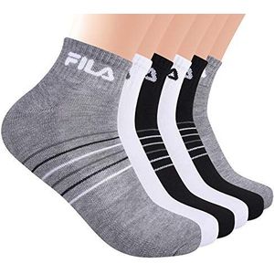 Fila Heren Gestreepte Half Kussen Quarter Sokken - multi - Een maat