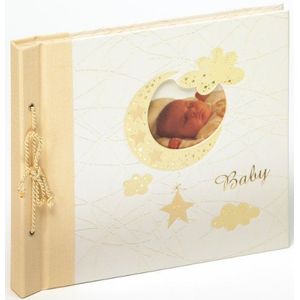 walther design fotoalbum crème baby album met omslag uitgesneden en reliëf, Baby Bambini UK-114
