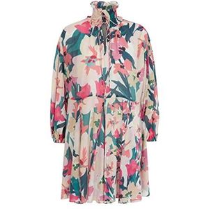 IPEKYOL Damesjurk met bloemenprint, roze, 34