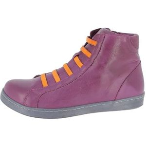 Andrea Conti Dames High Top sneakers, pruim/oranje, 41 EU, pruim orange, 41 EU