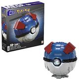 MEGA Pokémon, bouwspeelgoed voor volwassenen, Jumbo Grote Bal met 299 onderdelen en licht, 13 cm groot, voor verzamelaars HMW04