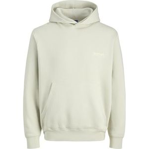 JACK & JONES Jorroxbury Back Sweat Hood Ln, Celadon Tint, XS