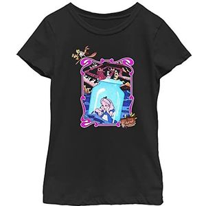 Disney Wonderland Alice Floating in The Bottle Girls Standaard T-shirt, zwart, XS, Schwarz, XS