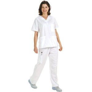 Prestige Medische Premium Scrub Top - Wit - XS