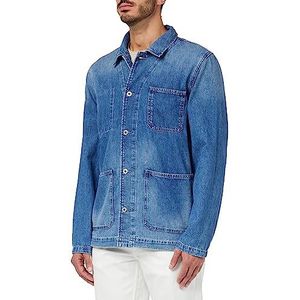 Pepe Jeans Ray Jas voor heren, Blauw (Denim), S