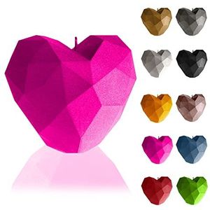 Candellana Heart Low-Poly Kaars - Kaars voor Valentijnsdag - Cadeau-idee - Kaars Hart - Romantische Decoratie - Liefde Kaarsen - Handgemaakt Cadeau