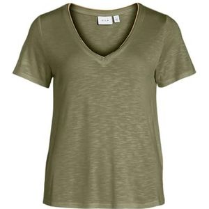Vila Dames Vinoel S/S Top-Noos, Capulet Olive, L