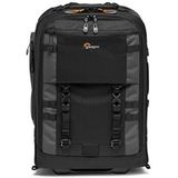 Lowepro Pro Trekker RLX 450 AW II, converteerbare camerarugzak voor trolleycamera's, gerecyclede stof, 15"" laptop/tablet, stevige wielen, spiegelloze/DSLR-cameratas, zwart/donkergrijs