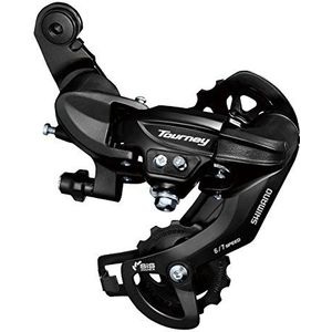 Shimano Rear Change Tourney Ty300 6/7V, met been, volwassen unisex, zwart