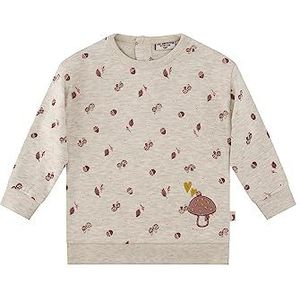 SALT AND PEPPER Sweatshirt voor babymeisjes en meisjes, toadstool AOP, Oatmeal Mel., 62 cm
