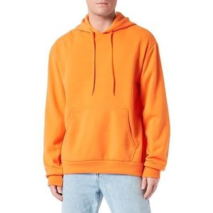 Colina Heren Sportieve Stretch Gebreide Trui voor Heren Polyester Oranje Maat M Hooded Sweatshirt, M, oranje, M