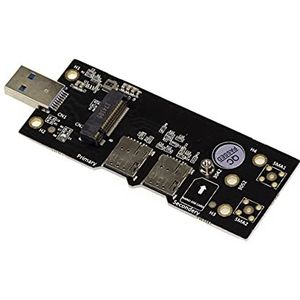 KALEA-INFORMATIQUE M2 B Key 3042 3052 naar USB3-adapter met twee sleuven voor nanosimkaarten. voor M.2 3G 4G 5G-kaarten