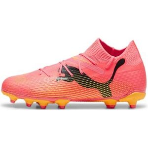 PUMA Future 7 PRO FG/AG JR voetbalschoen, Sunset Glow Black-Sun Stream, 1.5 UK, Sunset Glow PUMA Black Sun Stream, 34 EU