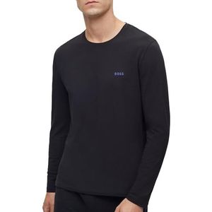 BOSS Hugo Longsleeve Shirt Loungewear Mix & Match Ondershirt voor heren, zwart. 7., S