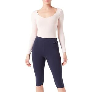 Champion Athletic Club W Cotton Lycra 3/4 Cuffed Leggings, Marineblauw, XS Dames SS24, Navy Blauw, XS