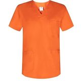 Misemiya - COL PIC - Werkkleding - Oranje - Korte Mouwen - Medisch Unisex