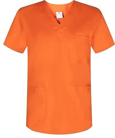 Misemiya - COL PIC - Werkkleding - Oranje - Korte Mouwen - Medisch Unisex