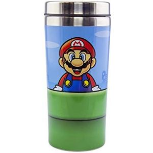 Paladone PP6349NN,Super Mario Warp Pipe Travel Mok - 450 ml roestvrij staal - Officieel gelicentieerde Nintendo Merchandise,Meerkleurig