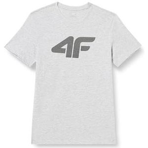 4F heren t-shirt, COLD LIGHT GREY MELANGE, L