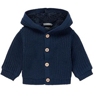 Noppies Baby Baby-jongens jongens cardigan lange mouwen Jimbaran gebreide jas, Black Iris-P554, 80