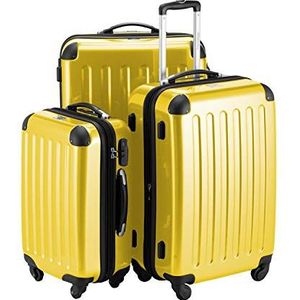 Hauptstadtkoffer - Alex - harde schaal voor handbagage, geel, kofferset, kofferset