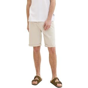 TOM TAILOR Heren bermuda shorts, 10336 - Light Cashew Beige, 34