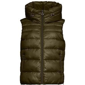 ESPRIT Gerecycleerd: gewatteerd vest, 355/donker kaki., L