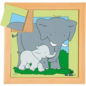 Dierenpuzzel moeder en kind - olifant
