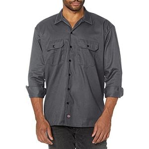Dickies Overhemd met lange mouwen voor heren, grijs (charcoal grey ch), XXL