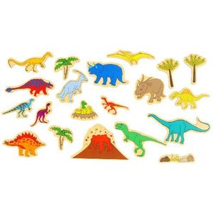 Fiesta Crafts Ltd magnetische dinosaurus set