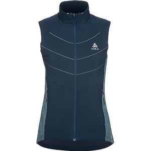 Odlo Run Easy S-THERMIC hardloopvest voor dames, blue wing teal
