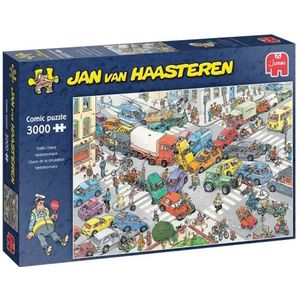 Jan van Haasteren Jumbo Spiele 20074 verkeersschaos 3000 stukjes puzzel voor volwassenen