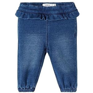 NAME IT Nbfbibi Dnmatorinas SWE Pant Noos broek voor meisjes, donkerblauw (dark blue denim), 62 cm