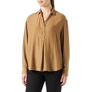 TOM TAILOR Dames Basic blouse 1030320, 28722 - Dark Sepia, 32