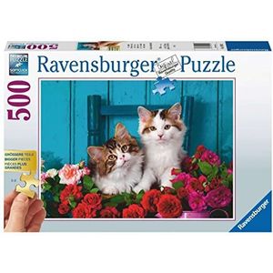 Katjes en Rozen Puzzel (500 Stukjes) - Ravensburger